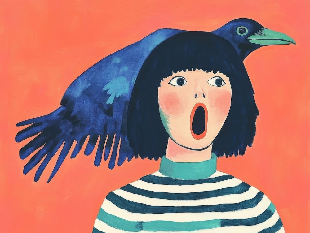 Crow And Girl