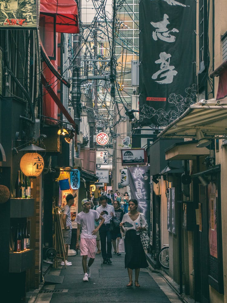 Narrow Alley In Kyoto