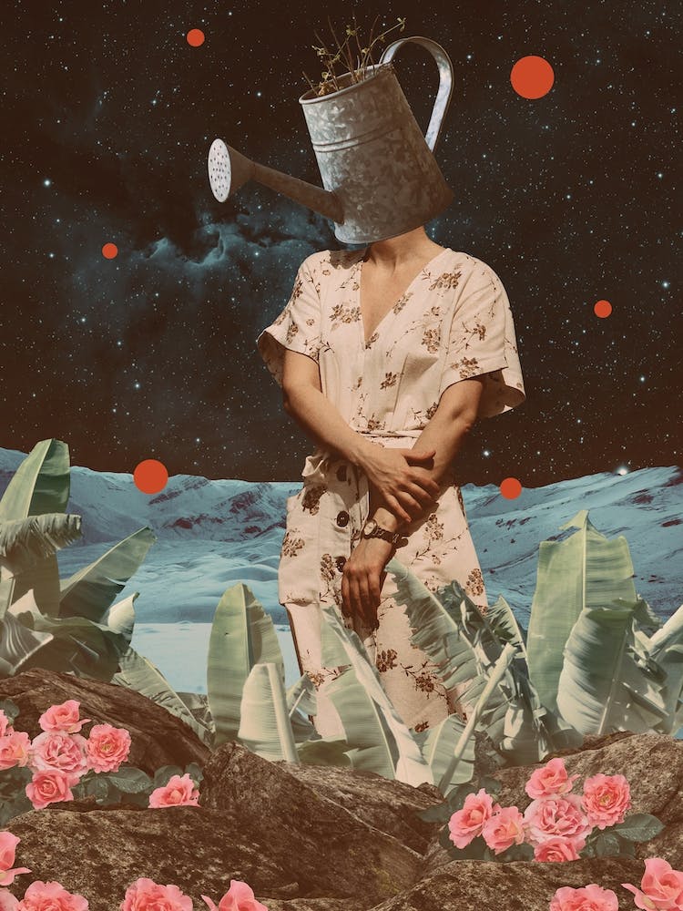 Flowers Lover Collage Art