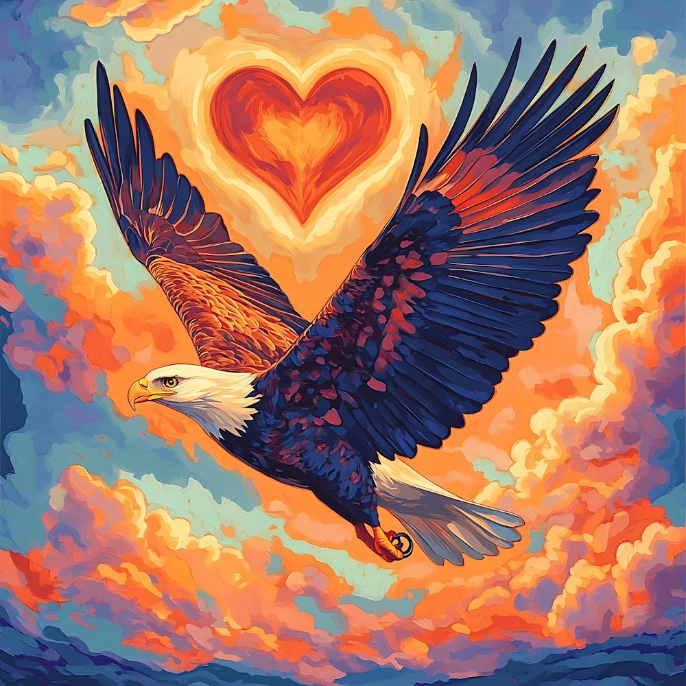 Eagle With Heart