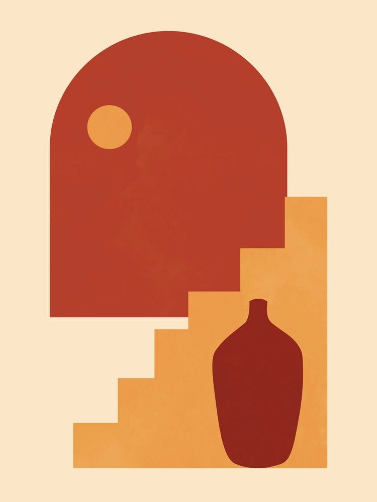 Geometric Print Mid Century Modern Art Gallery Wall Boho Print 1