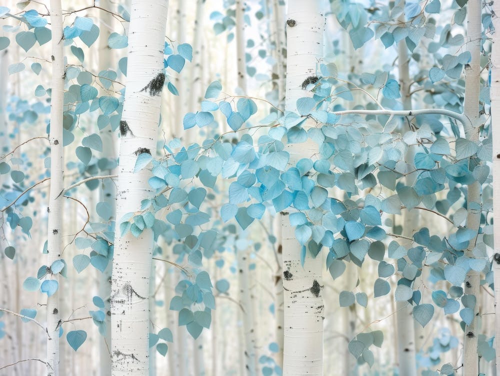 Blue Aspen Trees