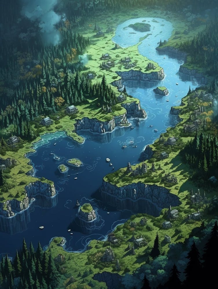 Whidbey Island Pointllism 9