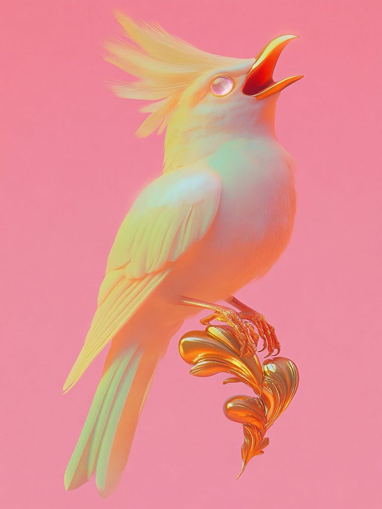 Bird Perched On A Branch