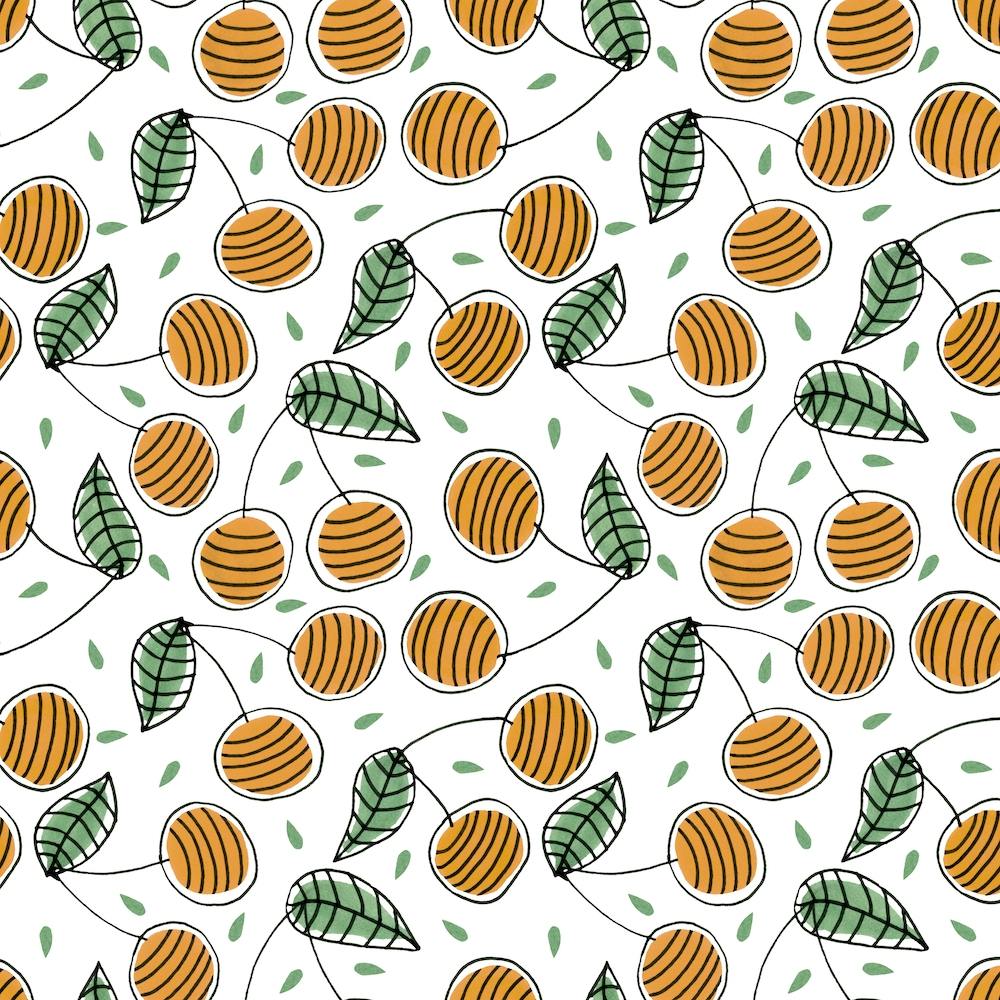 Kirschen Frucht Gelb