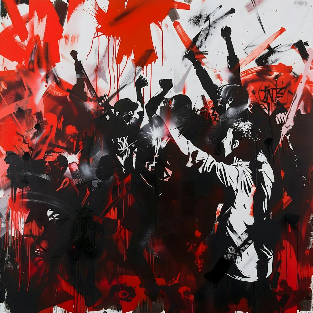 The Crowd, Graffiti, Street Art, Urban Hues