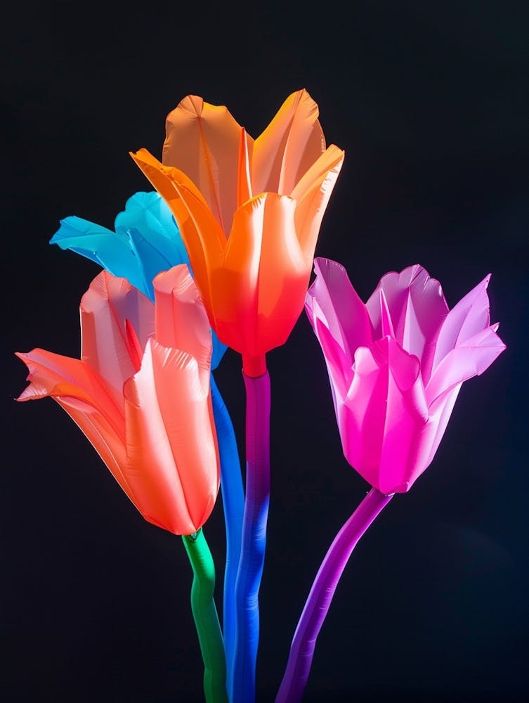 Bright Inflatable Flowers Coral Bells 5