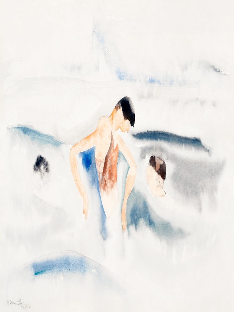 Two Swimmers In The Water