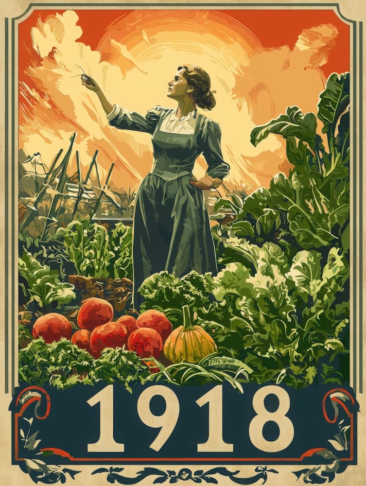 Aihrgdesign Ein Vintage-Kriegsplakat, das einen Siegesgarten bewirbt 6e5d41fb Aeac 4f3a Aa94 Edef0ae7efb9 2