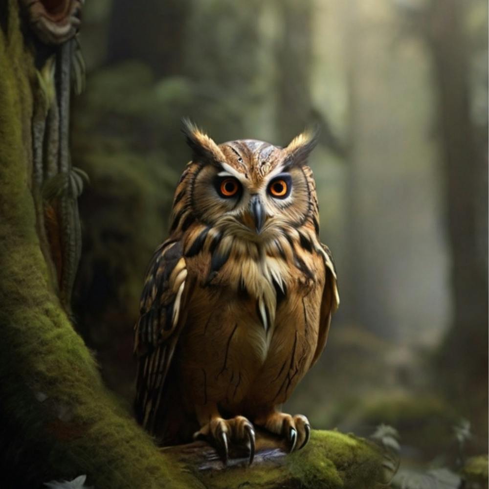 Owl In The Forest (wall art) 