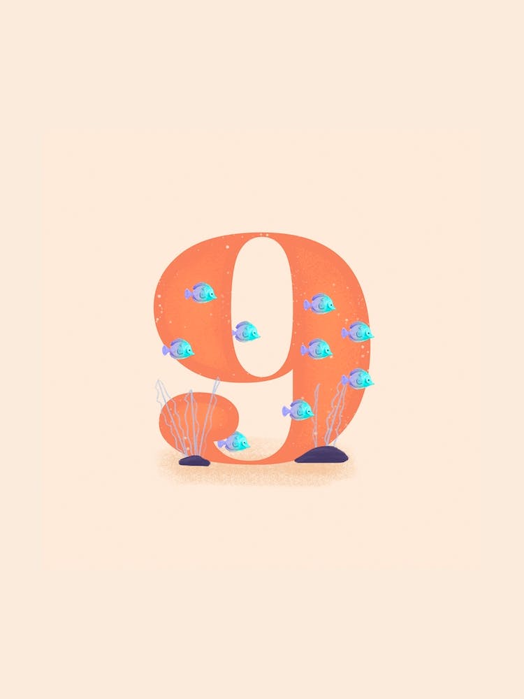 Letter 9 Fishes