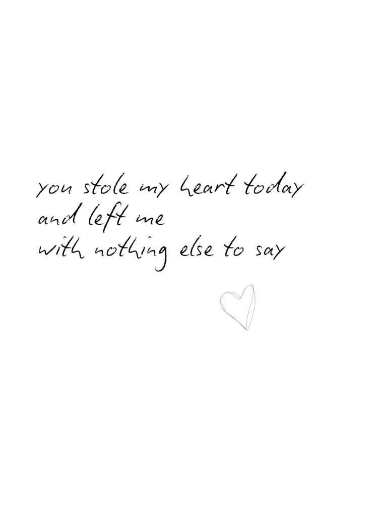 You Stole My Heart Today