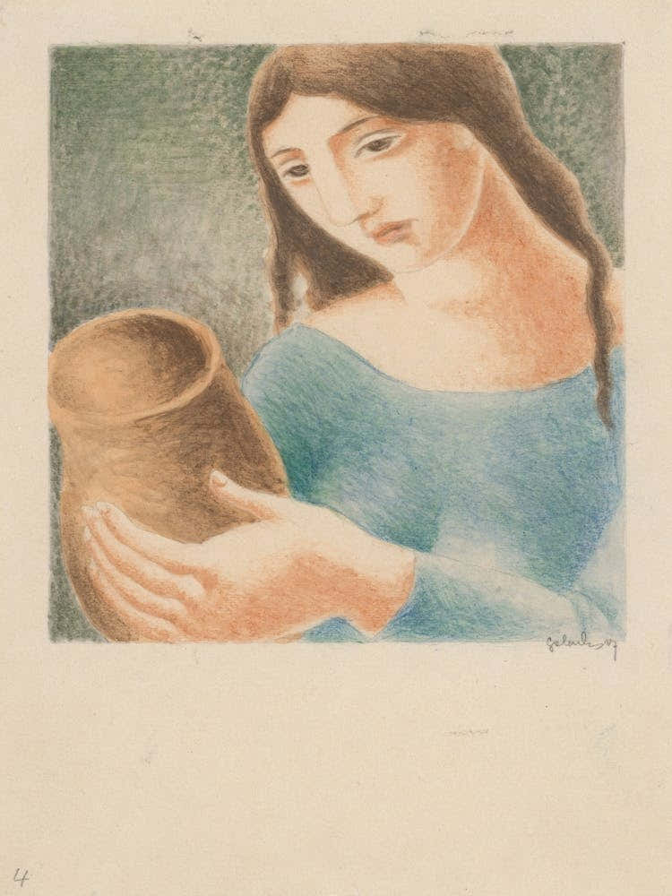 Woman With A Vase, Mikuláš Galanda 1