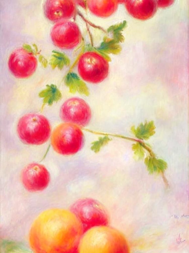 Redcurrant Painting Fruit