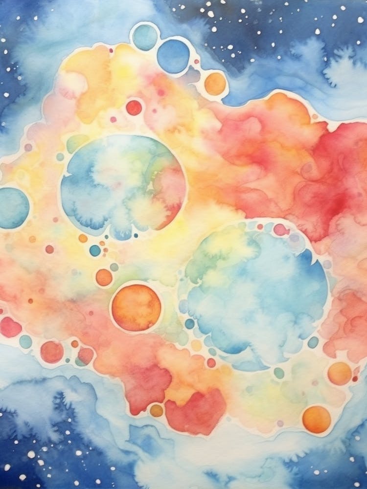 Watercolour Space Celestial 7