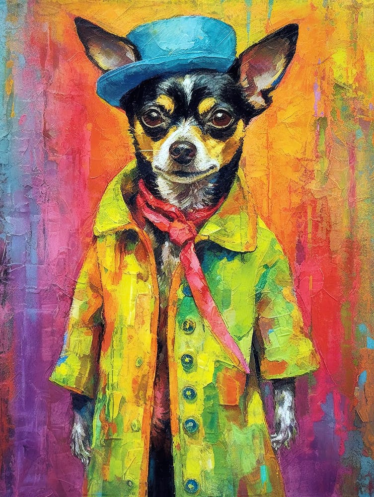 Barkdeling Masterpiece; Dog Chic On Canvas