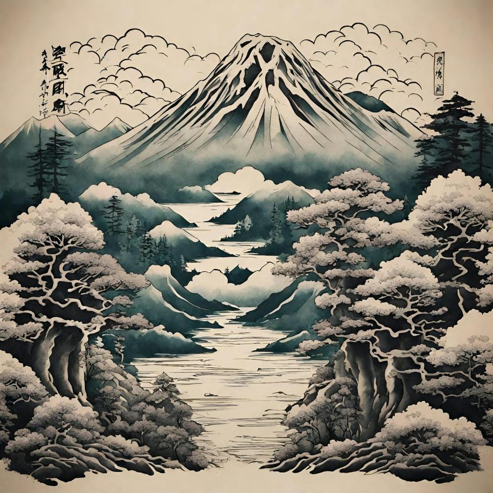 Japanese Landscape Painting