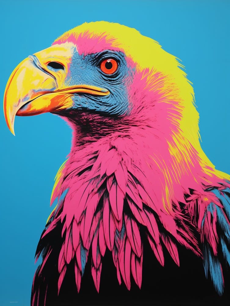 Andy Warhol Style Bird California Condor 1