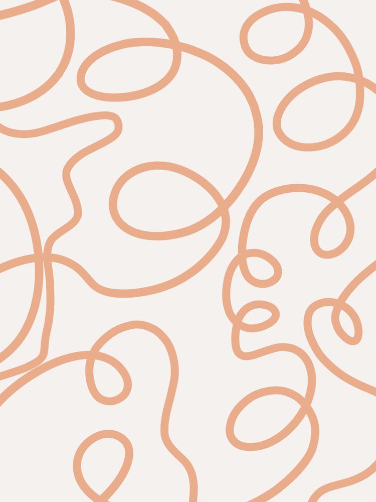 Abstrakte Linien Pinselstriche Beige