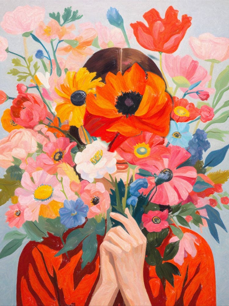 Happy Flowers In My Hands