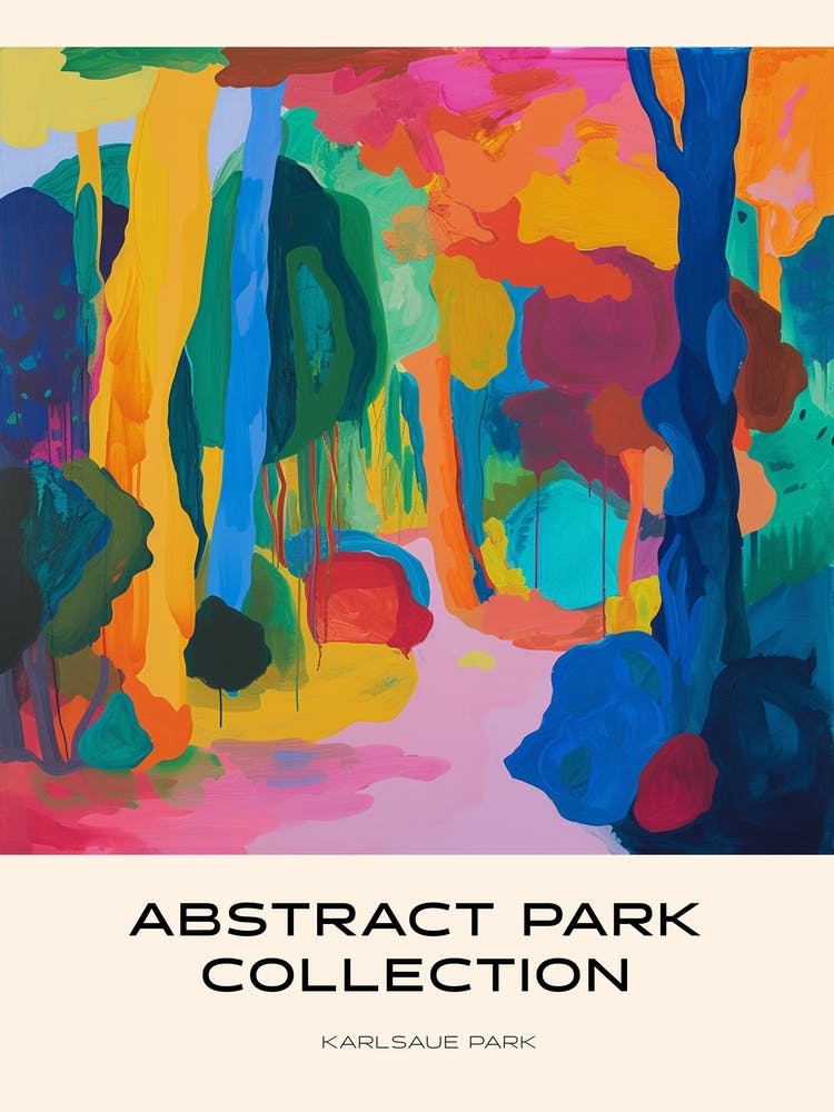 Abstract Park Collection Poster Karlsaue Park Kassel 2