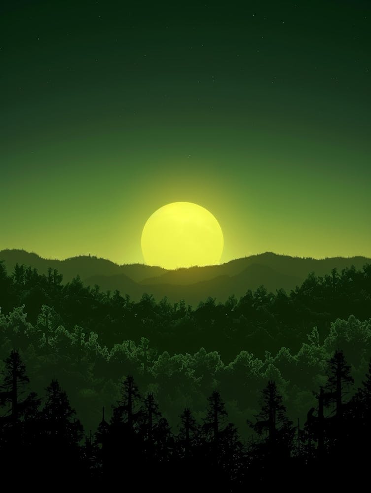 Sunset In The Mountains 66