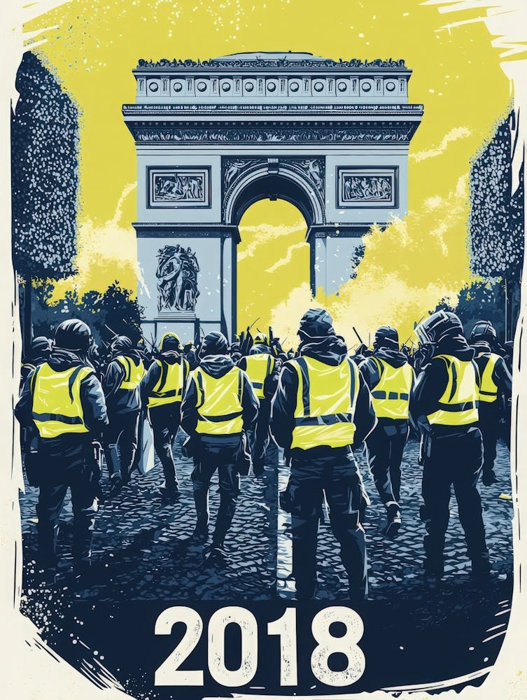 Aihrgdesign A Political Unrest Poster Portraying The Yellow V 65f8fe6b Beeb 4283 9a0a 84678b2080c6 3