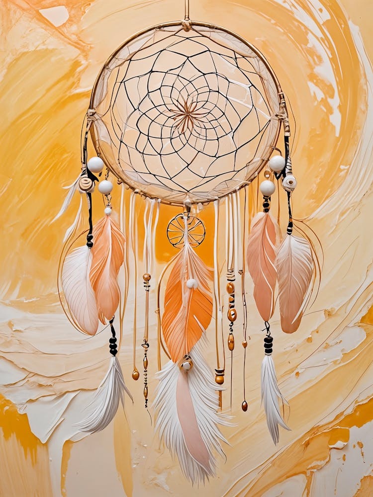 Orange Dream Catcher no2