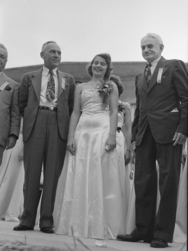 Untitled Photo, Possibly Related To Judges Who Selected The Queen Of The National Rice Festival, Crowley 1