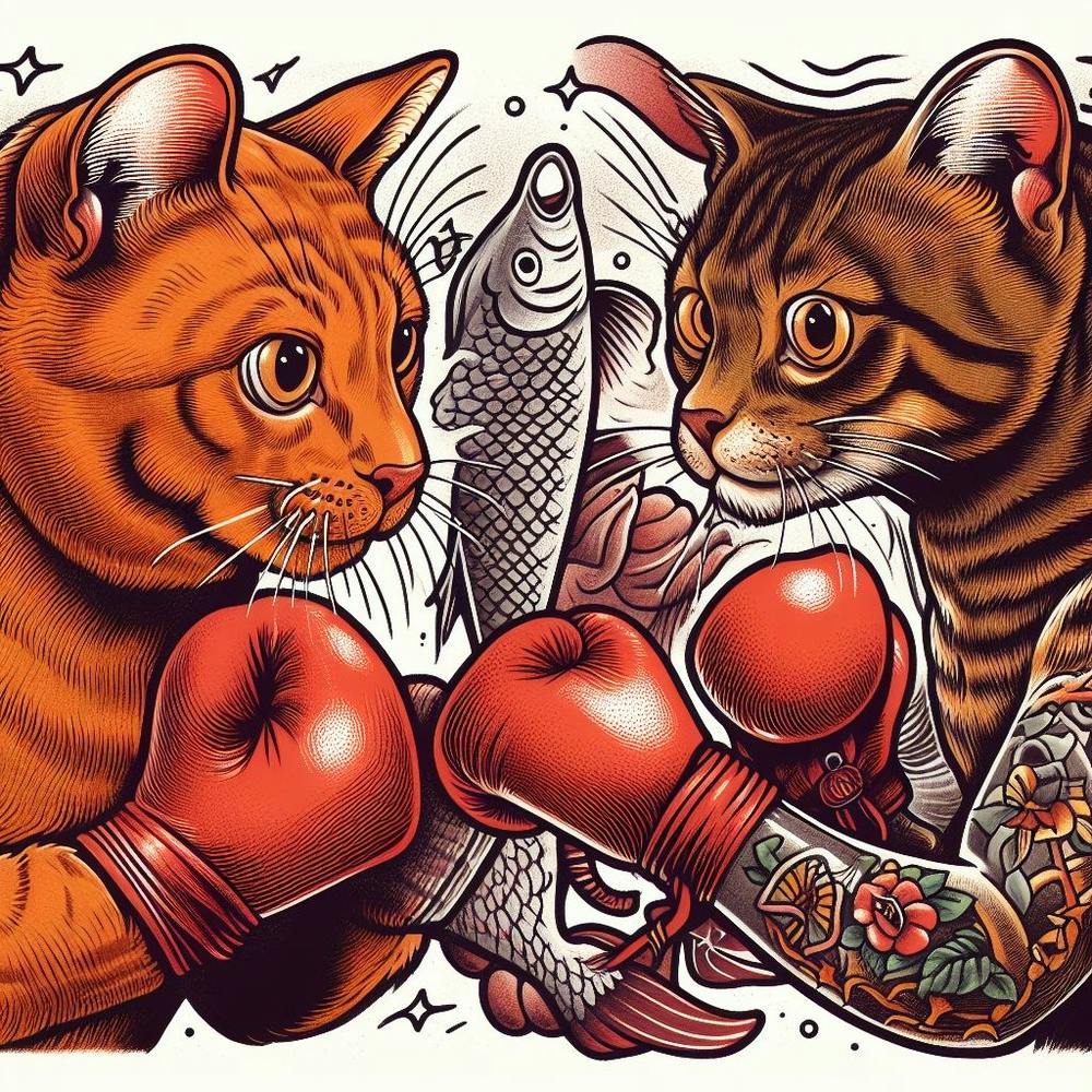 Boxing Cats