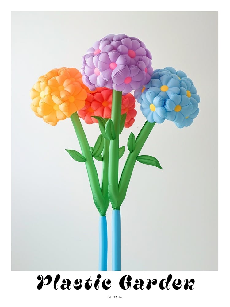Dreamy Inflatable Flowers Poster Lantana