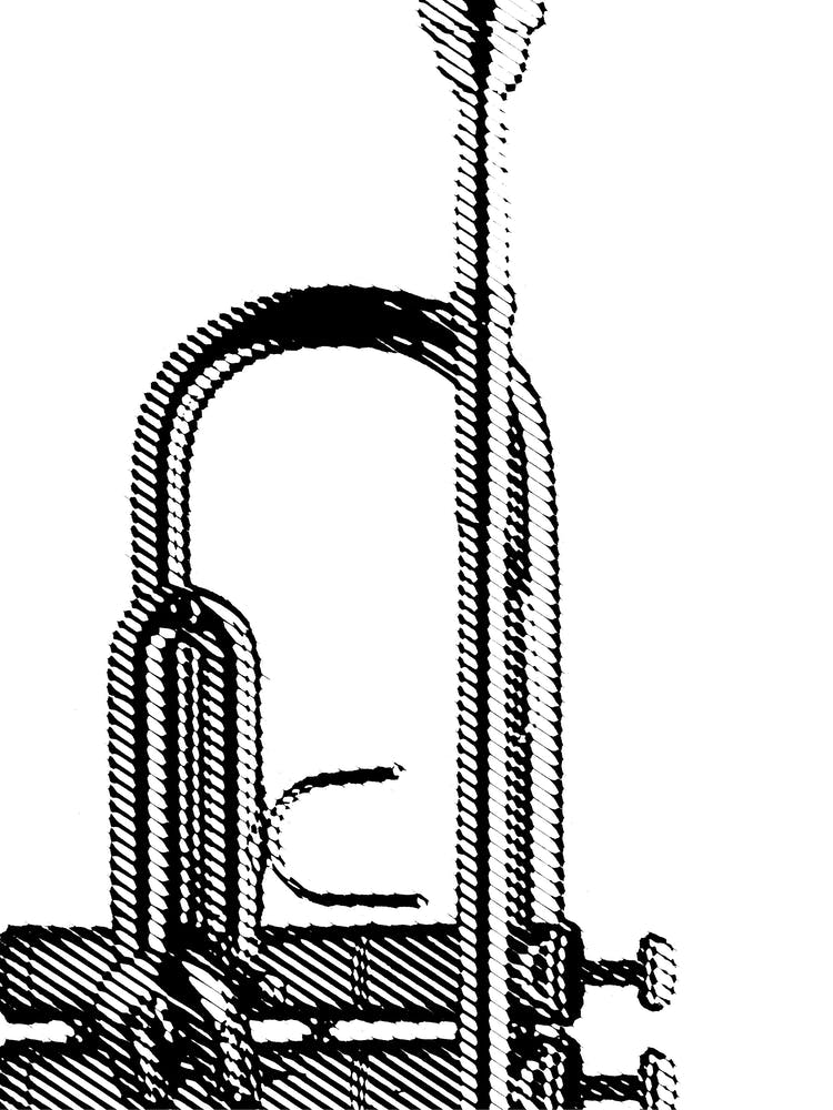 Trumpet Line Art