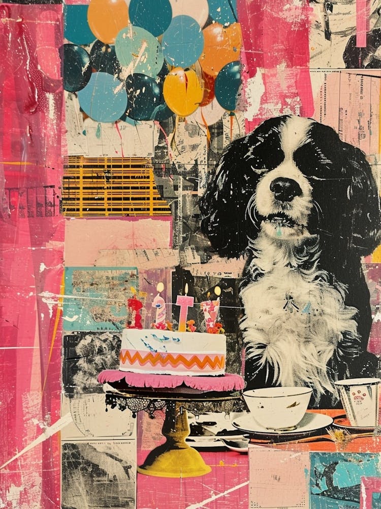 Dog Birthday Party Collage 3