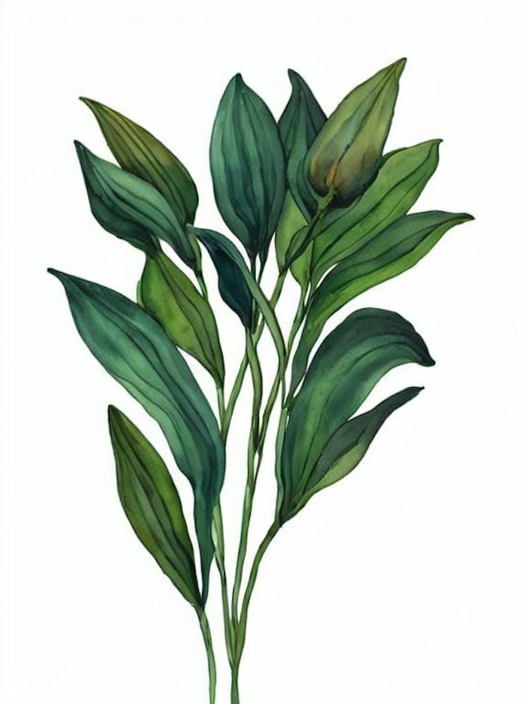 Easter Lily Care (Lilium Longiflorum) Watercolor