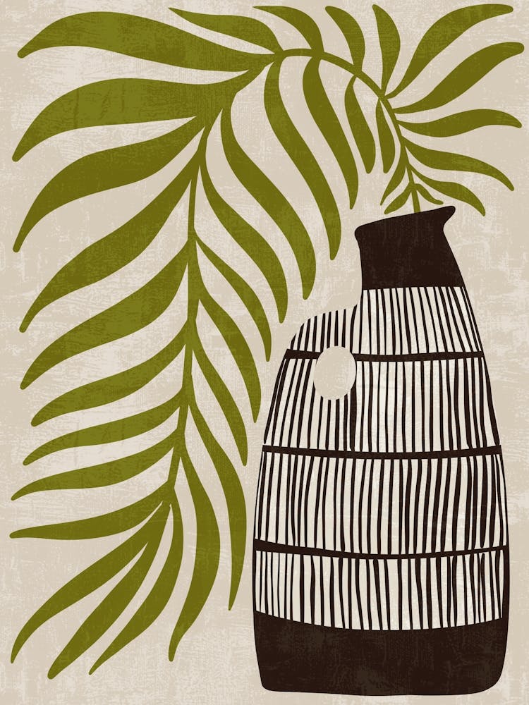 Palm Leaf Vase