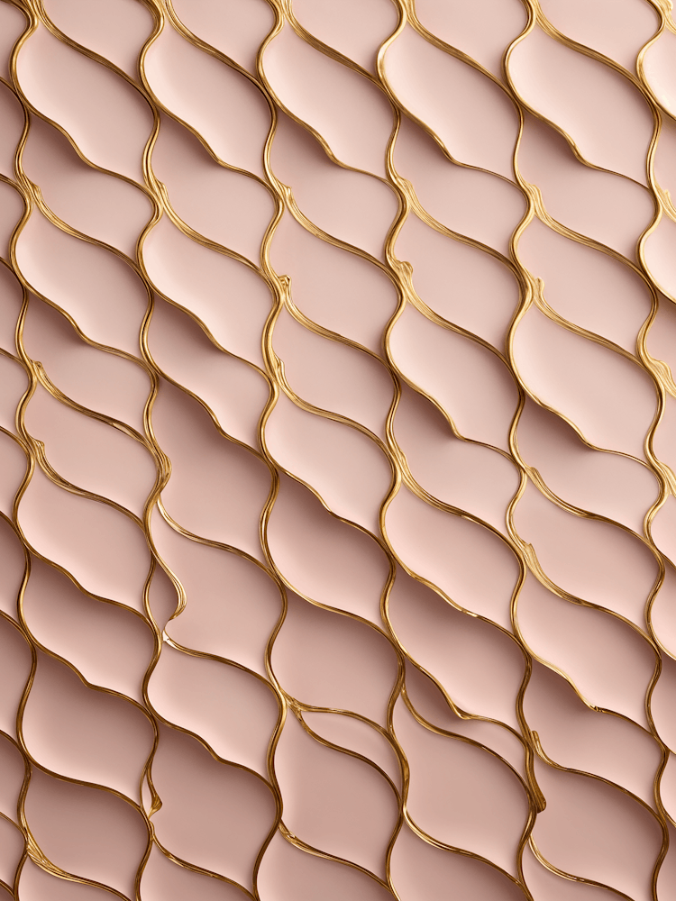 Pink & Gold Pattern no7