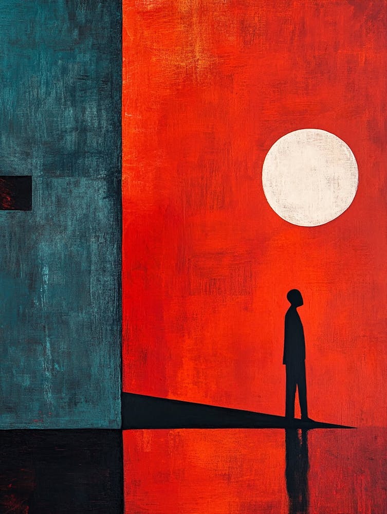 Man Looking At The Sun