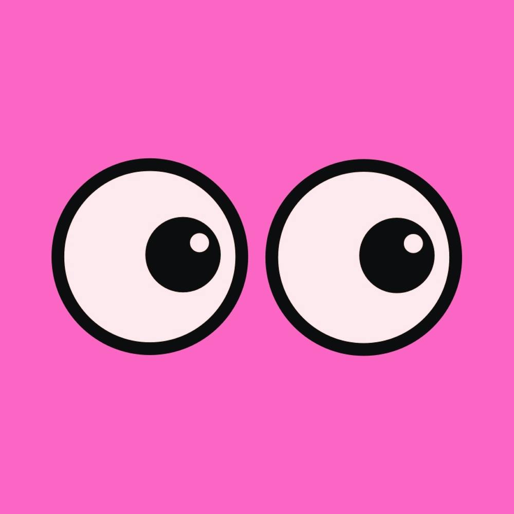 I See You Eyes Bright Pink