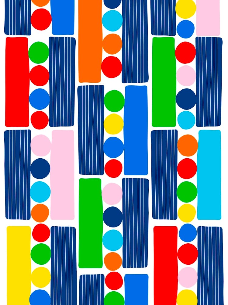 Abstract dotted pattern print