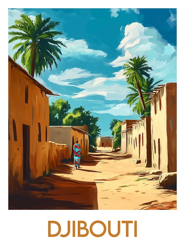 Affiche de voyage Djibouti