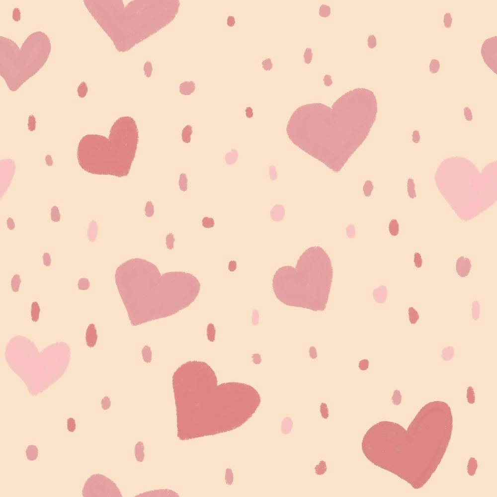Süße rosa Herzen