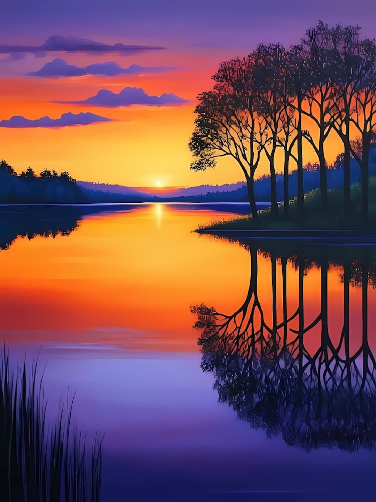 Sunset On The Lake 4