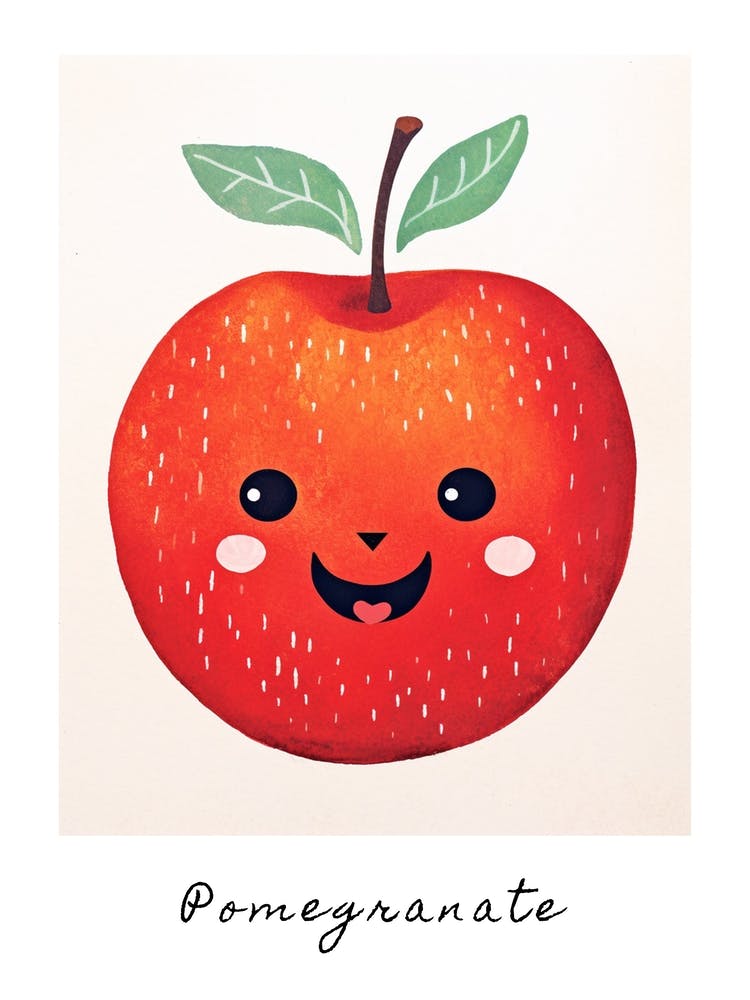 Freundliche Kinder Granatapfel 1 Poster