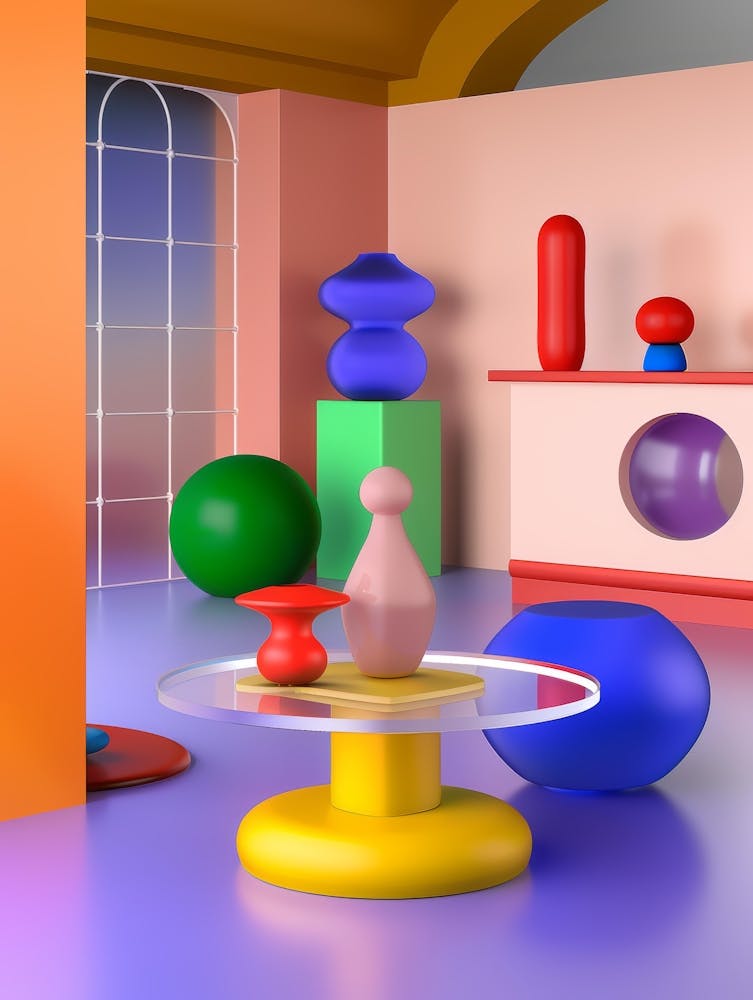 Room Full Of Colorful Objects