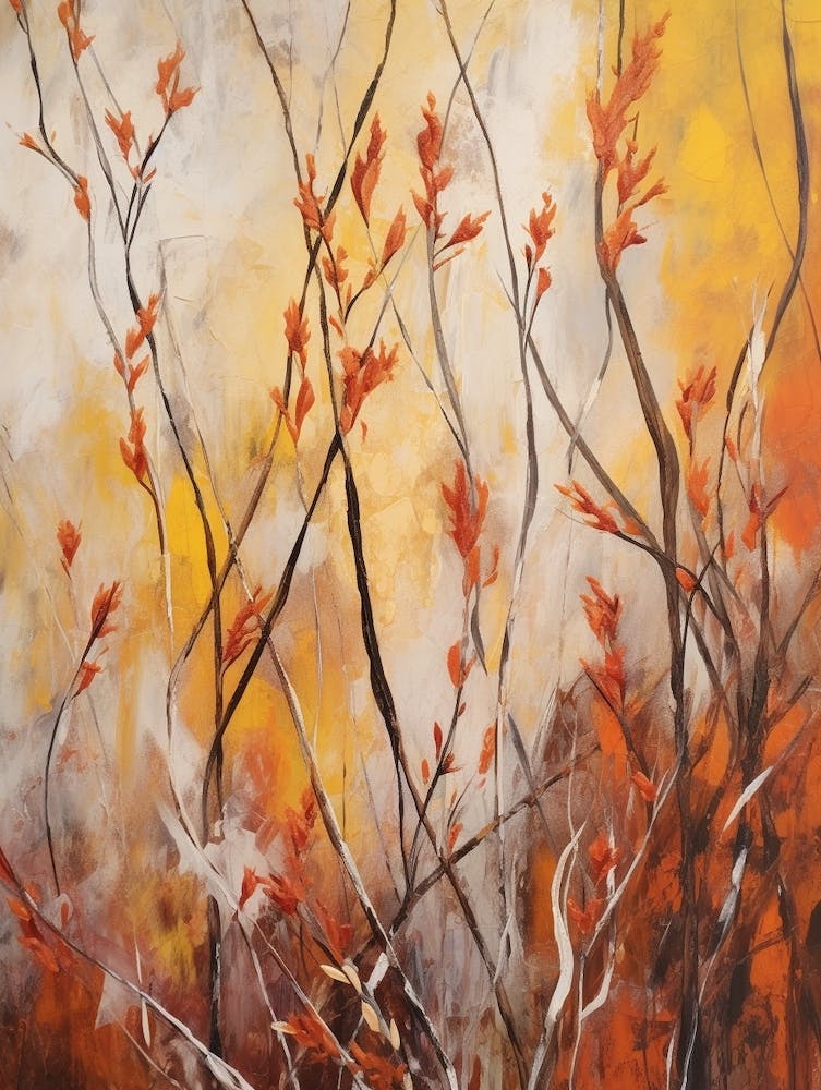Fall Flower Painting Kangaroo Paw 4