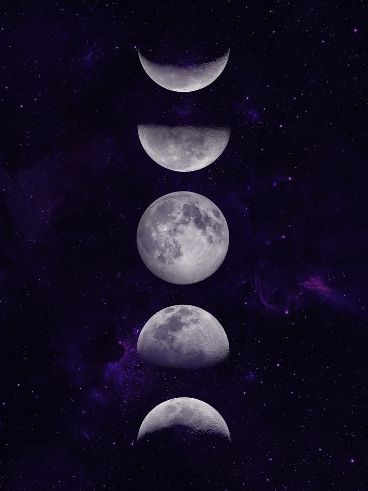 Toile Cosmique - Phases De La Lune 1