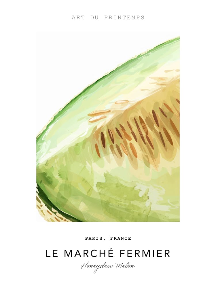 Honeydew Melon Le Marche Fermier Poster 4