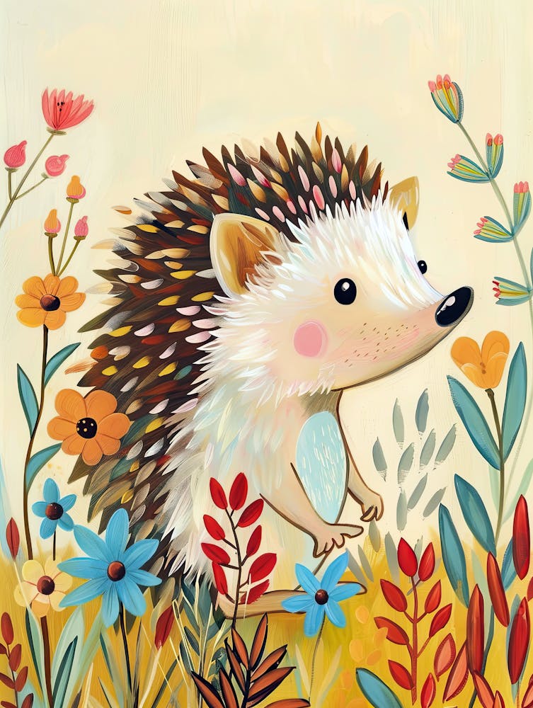 Fluffy Spikes Children Prints & Kids Posters Art Print by Art-Syndicate ...