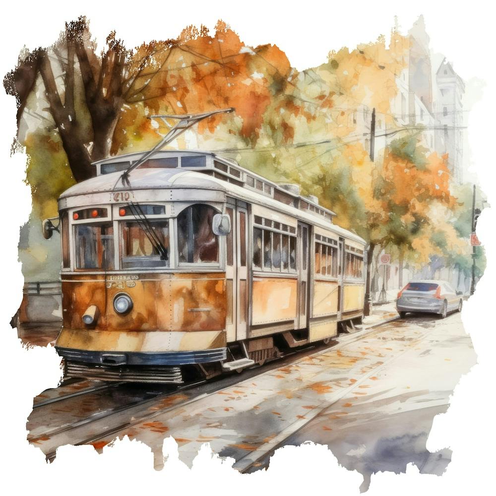 Tram In Lisbon