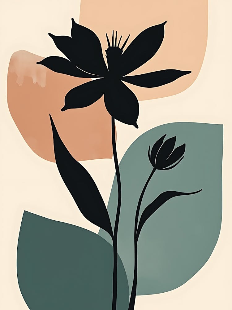 Modern Botanical Blend with Soft Organic Colors